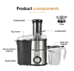 1100W Household Centrifugal Multifunctional Electric Juicer (non BPA) by Pulyston