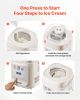 1 Quart Automatic Ice Cream Maker with Built-in Compressor No Pre-freezing