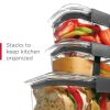 Food Storage Containers, 12 Piece Sandwich and Salad Lunch Kit, Leak-Proof, BPA Free, Clear Tritan Plastic