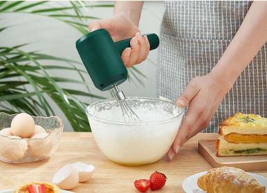 Electric Hand Mixer with double stirring (Color: Green)